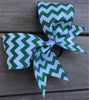 White Chevron Ribbon Bow