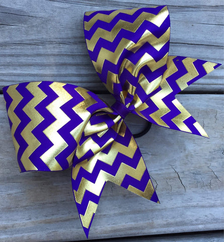 Gold Foil Chevron Design on Ribbon