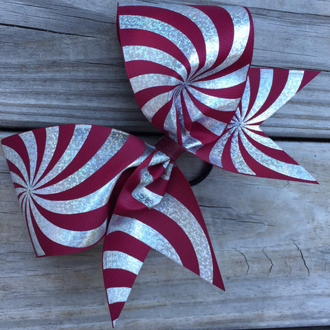 Silver Hologram Ribbon Bow