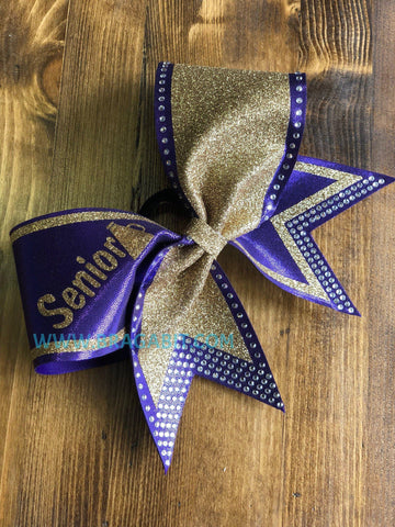 Agata Rhinestone Cheer Bow