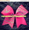 Glitter Anchor and Tribal Print Cheer Bow