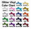 Hazel Cheer Bow Holo Orange and Royal Blue Glitter