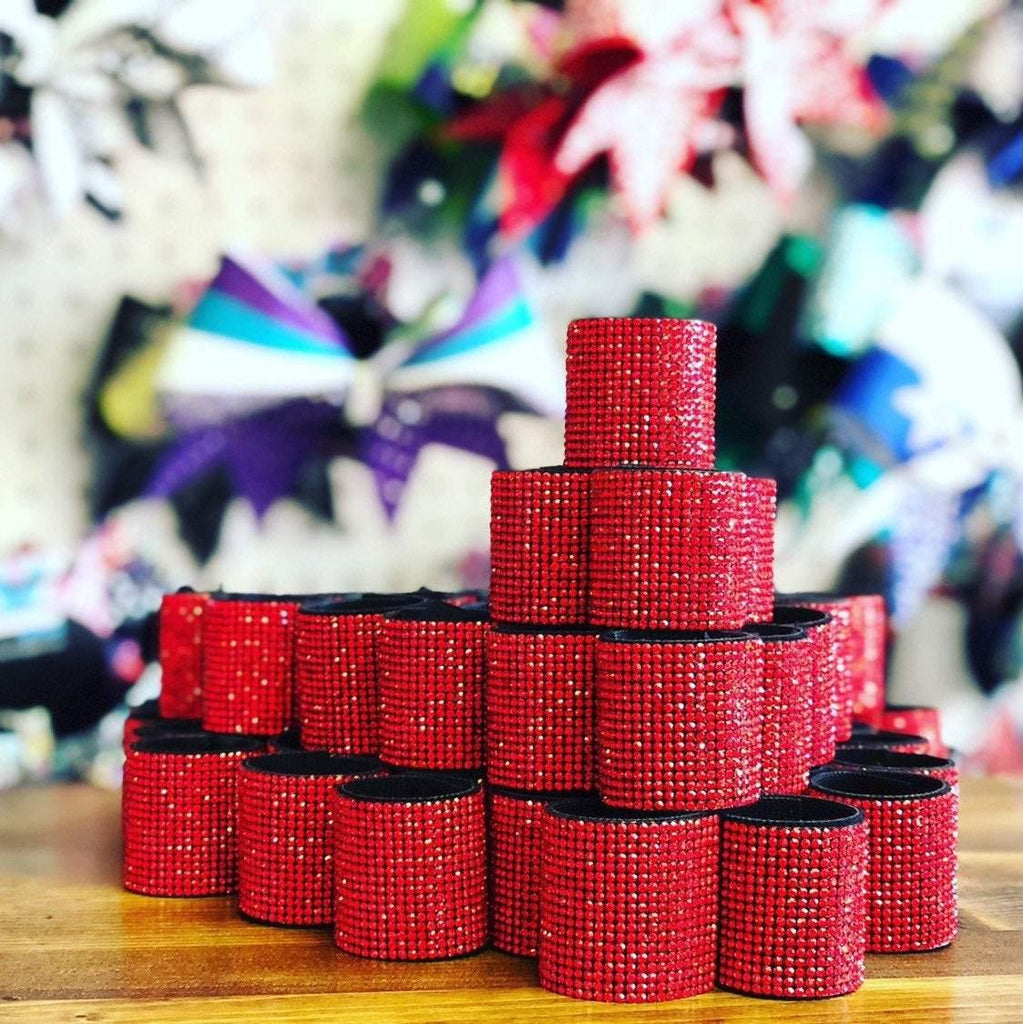 Rhinestone Hair Cuff, Cheer Cuff, Ponytail Wrap, Ponytail Cuff