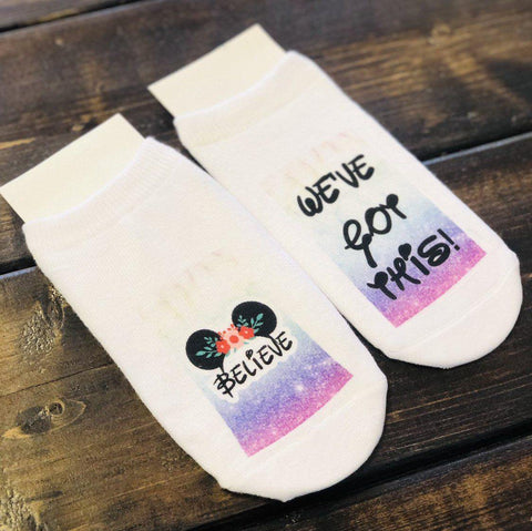 Custom no show socks.