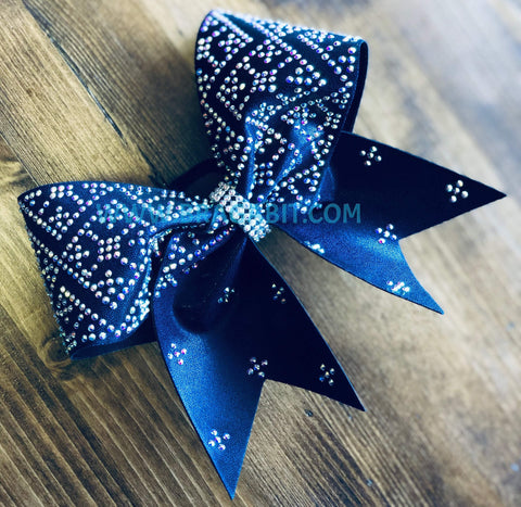 Elizabeth Rhinestone Cheer Bow