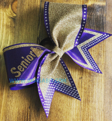 Agata Rhinestone Cheer Bow