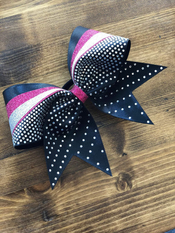 Alda Rhinestone Cheer Bow