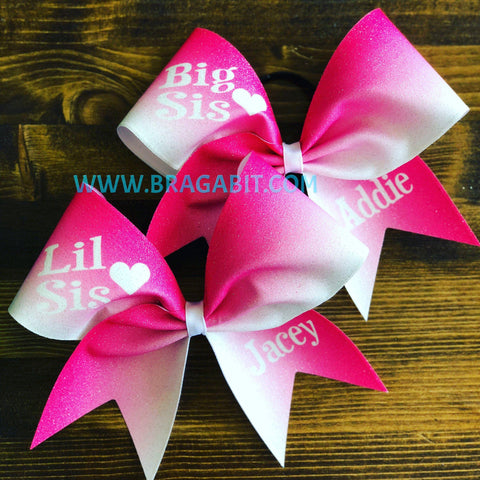 Ombre Big Sis Lil Sis Bow
