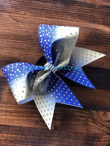 Scatter to Grid Heavy Rhinestone Cheer Bow