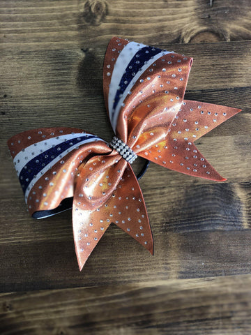 Aurora Rhinestone Cheer Bow