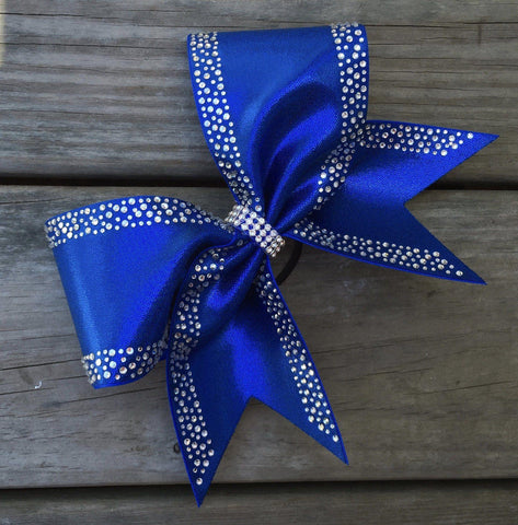 Berry Rhinestone Cheer Bow