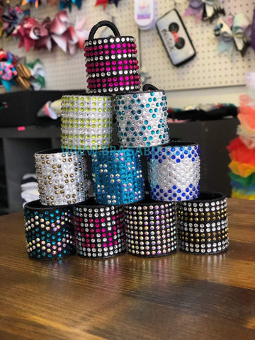 Hair cuffs, rhinestones hair cuffs, cheer cuffs. Bragabit