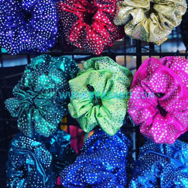 ヘアアクセサリー Hunza G Electric blue fabric scrunchie Hunza G Electric Blue Fabric Scrunchie | italist