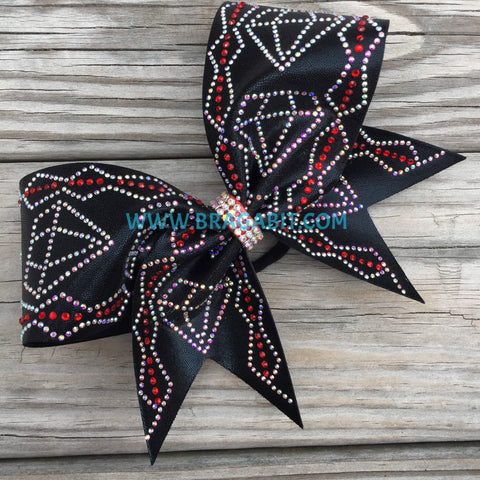Aura Rhinestone Cheer Bow