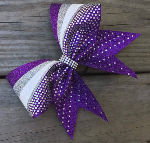 Begonia Rhinestone Cheer Bow