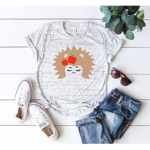 Hedgehog With Apples T-shirt