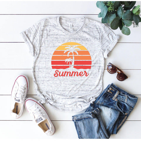 Summer T-shirt / Summer Sun / Palm Tree / Sunshine / Beach Life