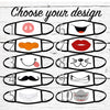 Funny Faces Face Mask / Washable / Dust Mask/ Face Mask for Adults/ Face Mask for Youth