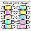 Tie Dye Face Mask / Washable / Dust Mask/ Face Mask for Adults/ Face Mask for Youth
