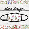 Cats and Flowers Face Mask / Cats Face Mask / Cute Cats Face Mask / Washable Face Mask / Reusable Face Mask