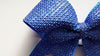 Blue Rhinestones Cheer Bow