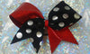 Red Polka Dot Cheer Bow