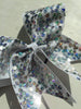 Silver Sequins Cheer Bow