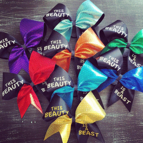 This Beauty is a Beast Cheer Bow