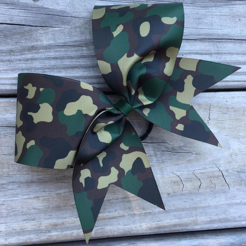 Camouflage Ribbon Bow