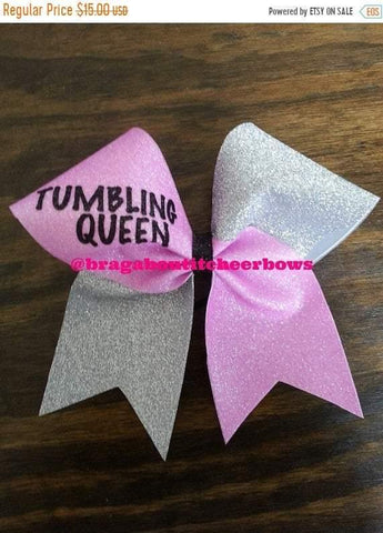 Tumbling Queen Cheer Bow