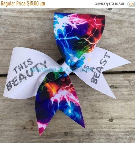 This Beauty is a Beast Multi Color Bow