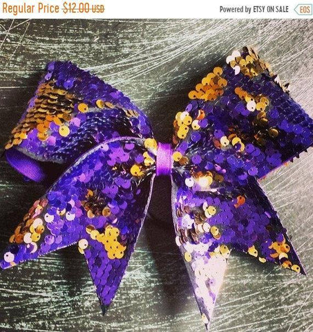 Gold and Purple Reversible Sequins