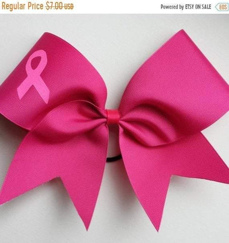 Hot Pink Breast Cancer Awareness Bow
