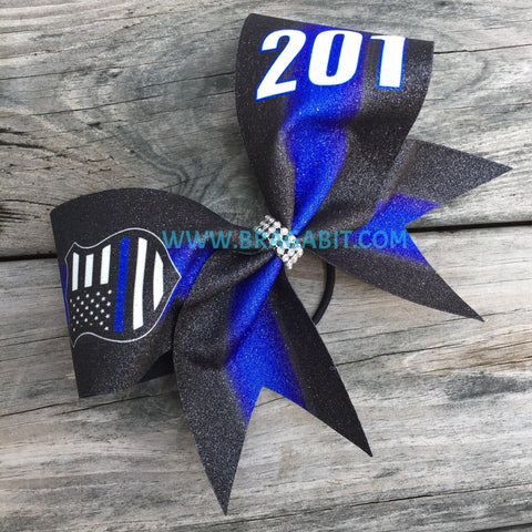 Custom Number/Text Police Support Bow