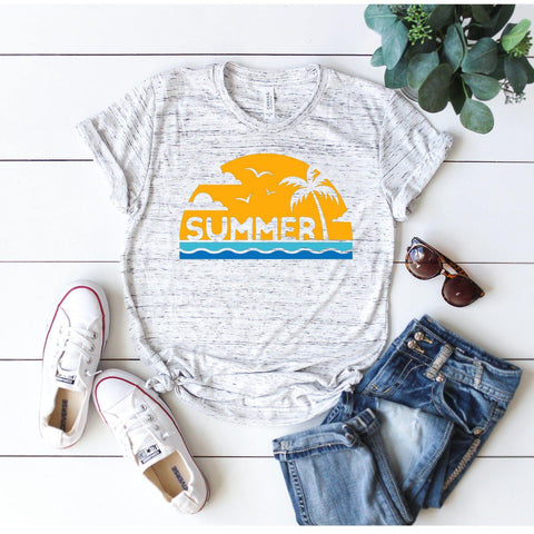 Summer T-shirt / Summer Sun / Palm Tree / Sunshine / Beach Life