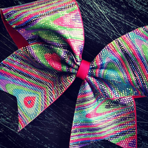 Multi Color Cheer Bow