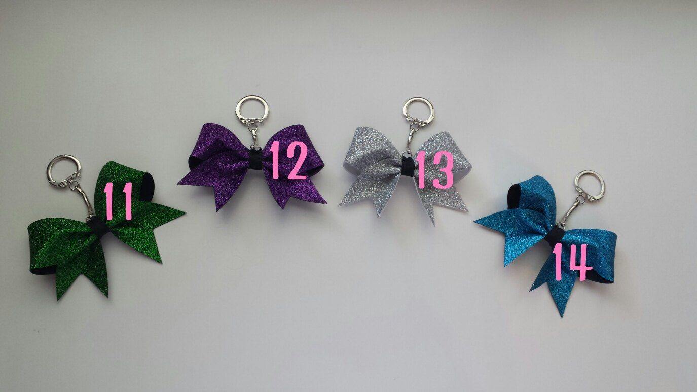 513Bowtique Ifly Mini Cheer Bow Keychains - Several Color options