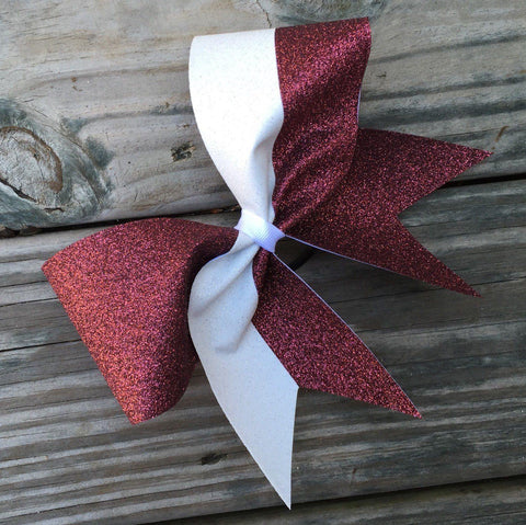 Adel Cheer Bow in Royal Blue and Gold Glitter – BRAGABIT